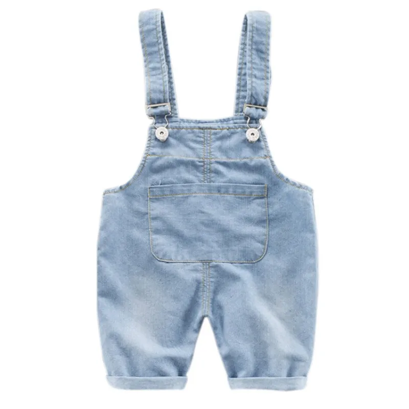 1PC Toddlers Baby Boys Girls Suspender Pants Children Cotton Elastic Kids Denim Pants Overalls Trousers Clothing For 0-3Y