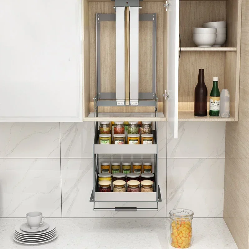 Storage Cabinet With Storage Drawers Hydraulic Lift Home Living Easy Assembly Sturdy Durable Stable Comfortable Space Saving