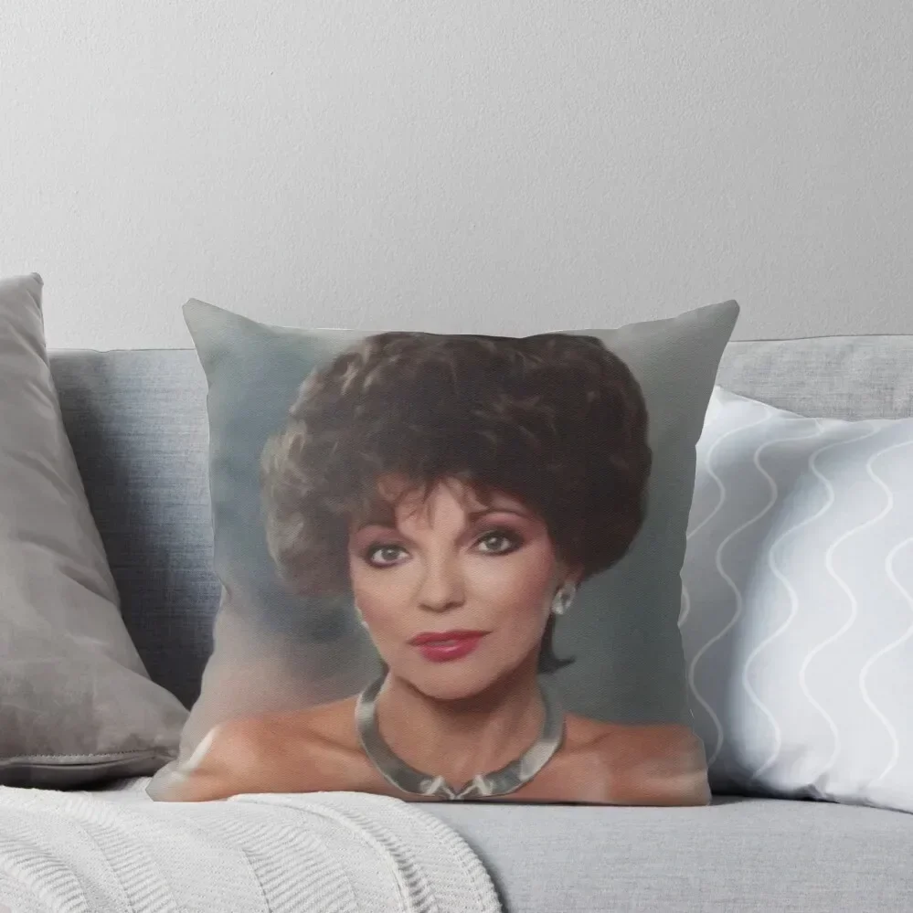 

Joan Collins, Actress Throw Pillow Sofa Pillow Cover Marble Cushion Cover luxury sofa pillows Decorative Sofa Cushions pillow
