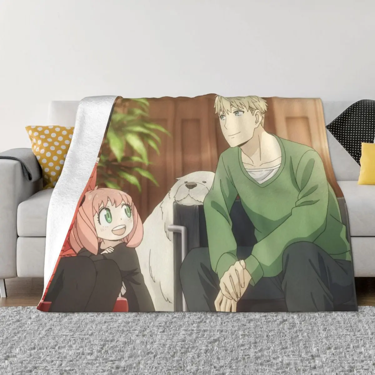 

Spy X Family аниме 002278 аниме одеяла пляжное одеяло диван-кровать зимнее теплое одеяло пледы