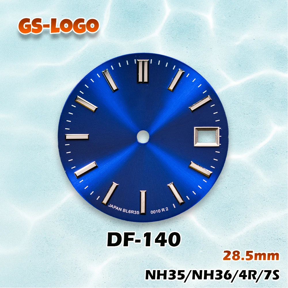 قرص أشعة الشمس عالي اللمعان 28.5 ملم لـ NH35/NH36/4R/7S | شعار GS | إكسسوارات تعديل ساعة رجالية عالية الجودة #6