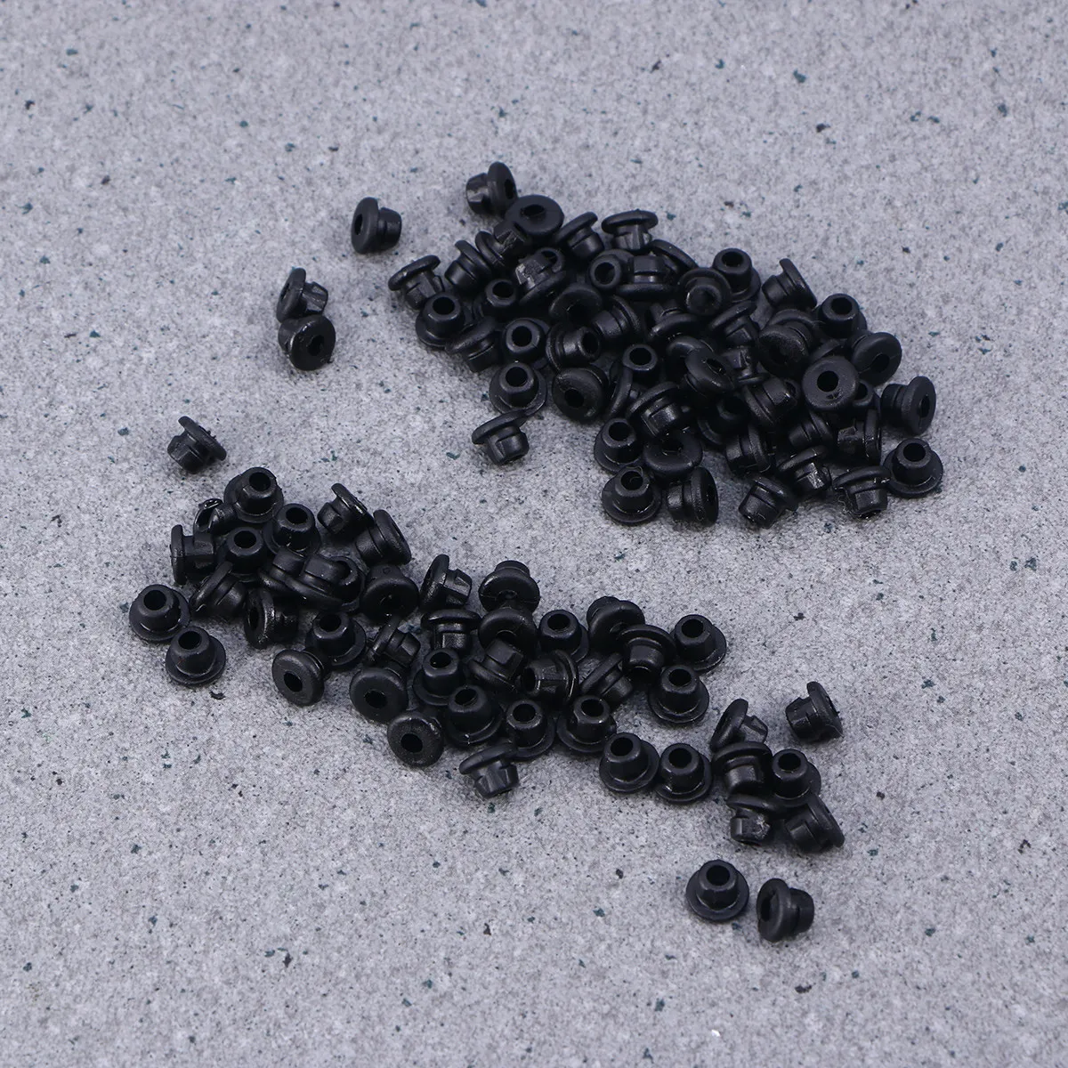 

100Pcs Black Pads Heavy Duty Silicone Grommets for Machine Needle Stability Tight Tolerance Performance
