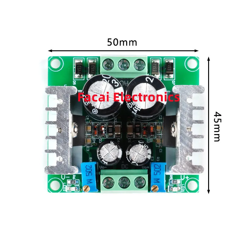 LM317/LM337 AC-DC Dual Power Module Adjustable Converter Rectifier Filter Board OP Amp Amplifier Regulator LM317-337