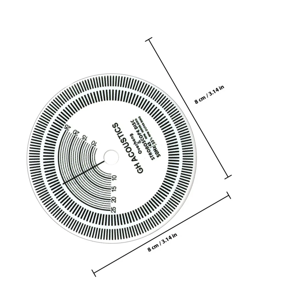جهاز اختبار سرعة تسجيل الفينيل أداة معايرة القرص الدوار الاحترافية لمشغل الفونوغراف والكشف الدقيق في السرعة