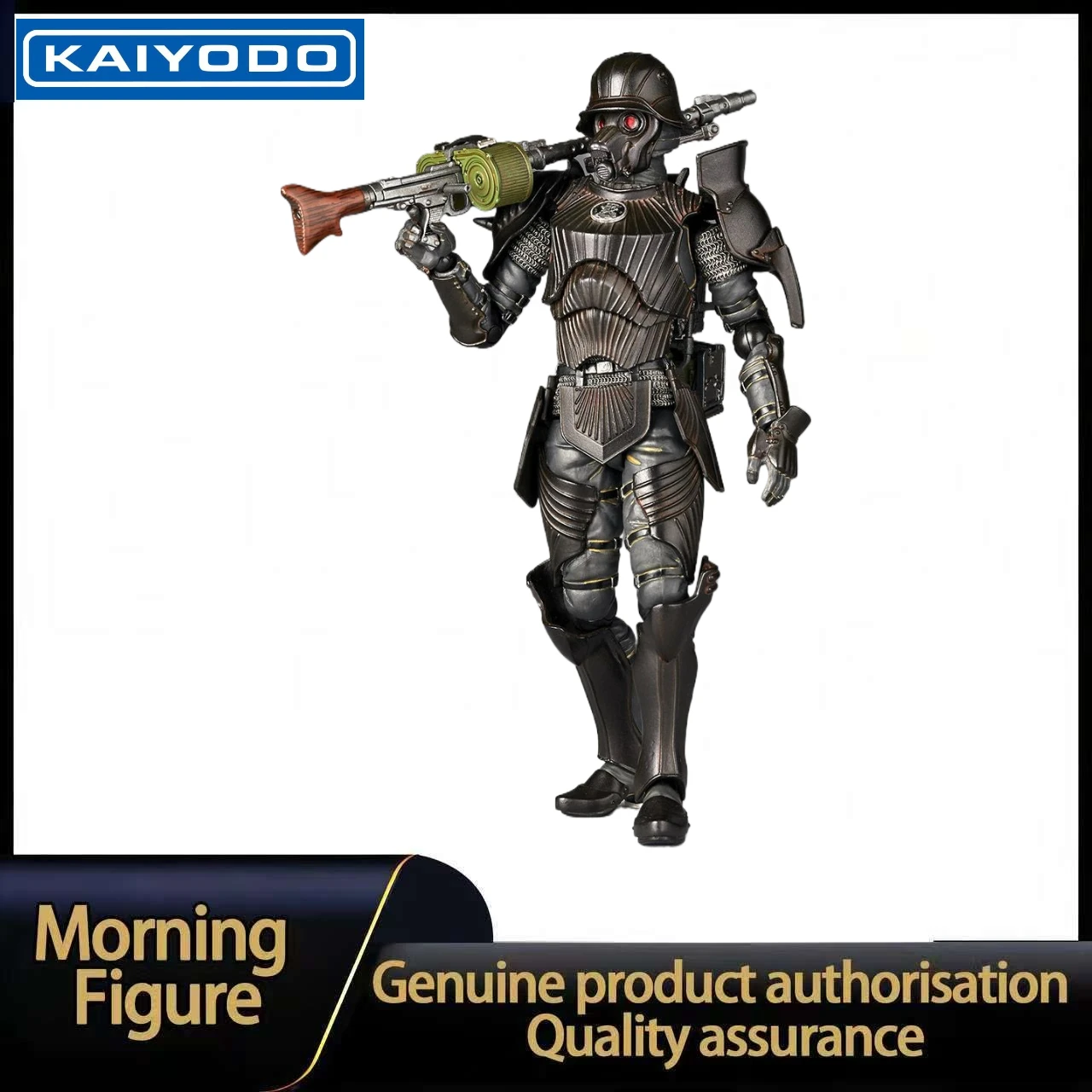 In Stock KAIYODO Takeya Style Jizai Okimono Protect Gear Type 34 Special Reinforced Armor Suit Black Ver Action Figures Model