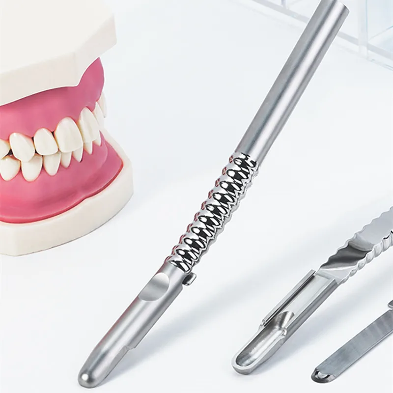 Dental Implant Bone Scraper Straight/curved Implant Instrument Dental Tool Surgical Collector - Image 3