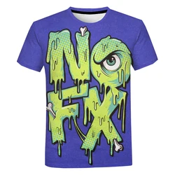 Punk Band Nofx 3D Print T-Shirts Men Women Fashion Casual O-Neck Short Sleeve T Shirt Oversized Harajuku Tees Tops Man Clothing