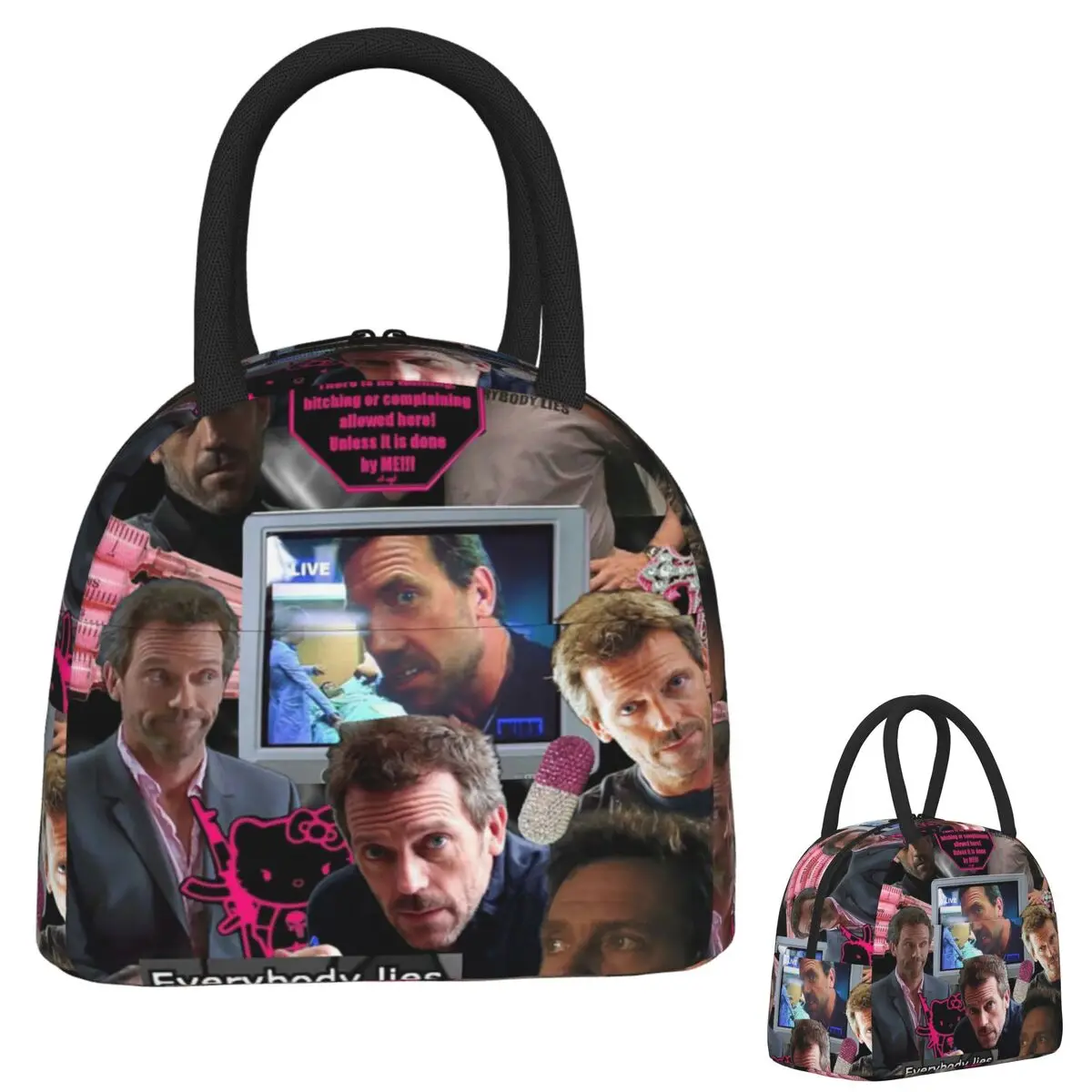 

Dr. Gregory House Tomorrowland Insulated Lunch Bag for Women Kids Portable Food Boxes Thermal Lunch Box Tote