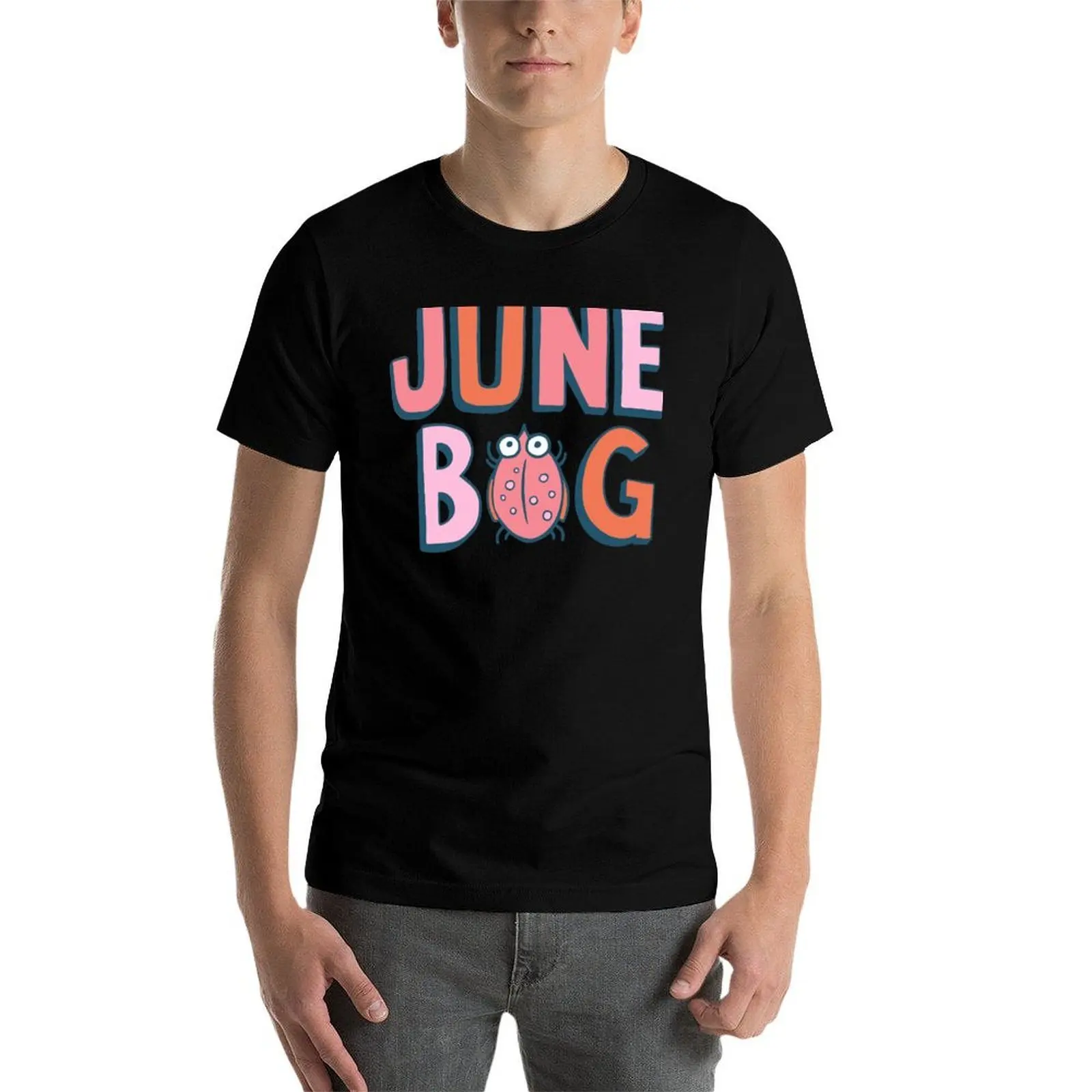 

June Bug Onesie (pinks) T-Shirt cotton t shirts high quality t shirts for man slim fit T-Shirt