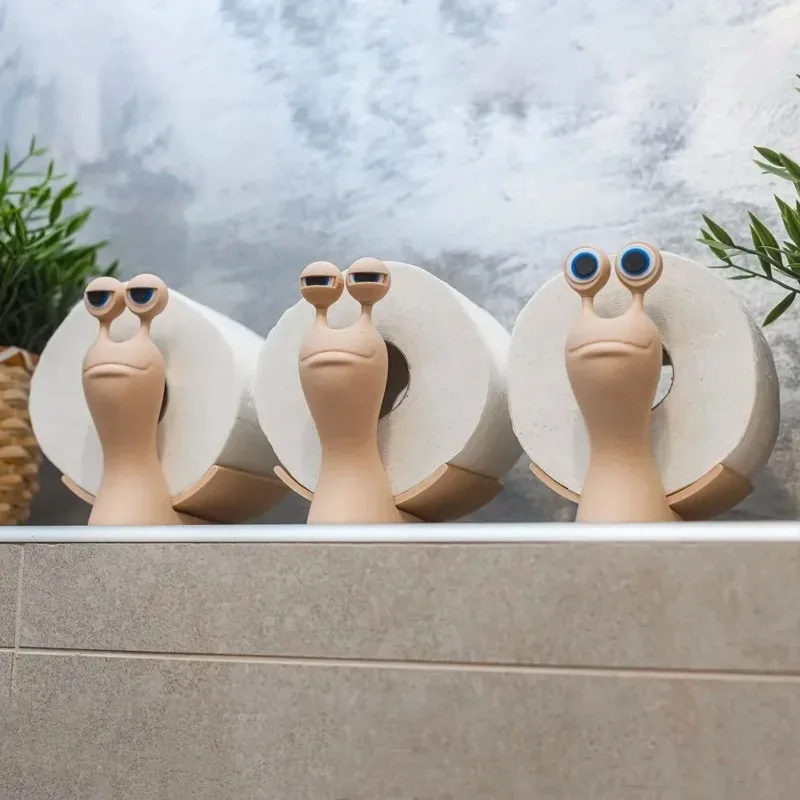 Cute Snail Dog Shape Toilet Tissue Rack Free Standing Storage Roll Paper Holder Animal Shape Decorative Toilet Paper Rack