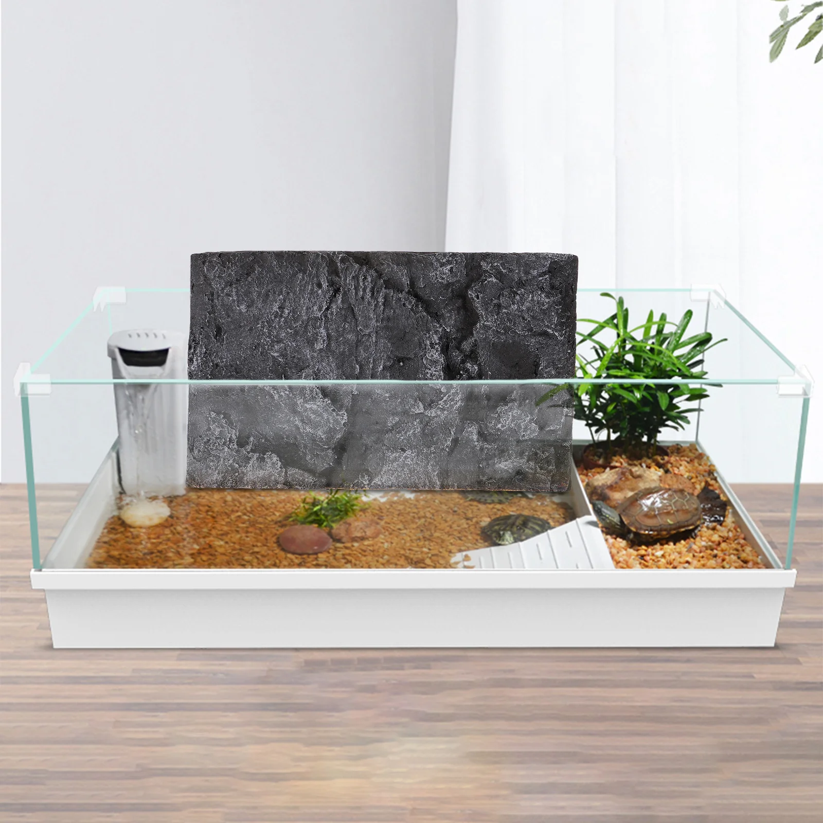

Stone Background Board 3D Natural Design For Reptile Tank Decoration Terrarium Habitat Wall Fish Tank Decorative Panel Pet