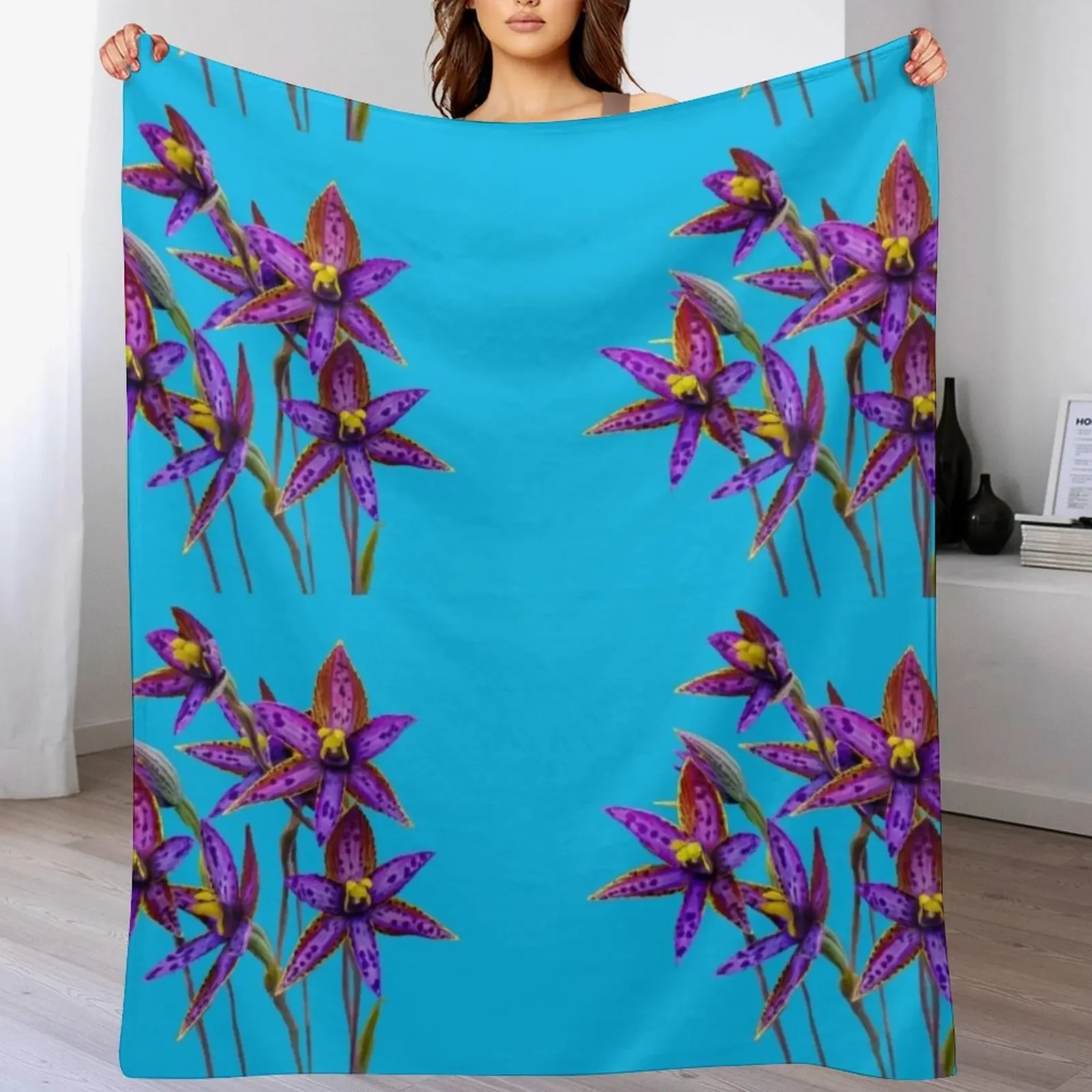 

New Queen of Sheba boquet Throw Blanket Hair Decorative Throw Blankets Sofas Of Decoration Loose Blankets