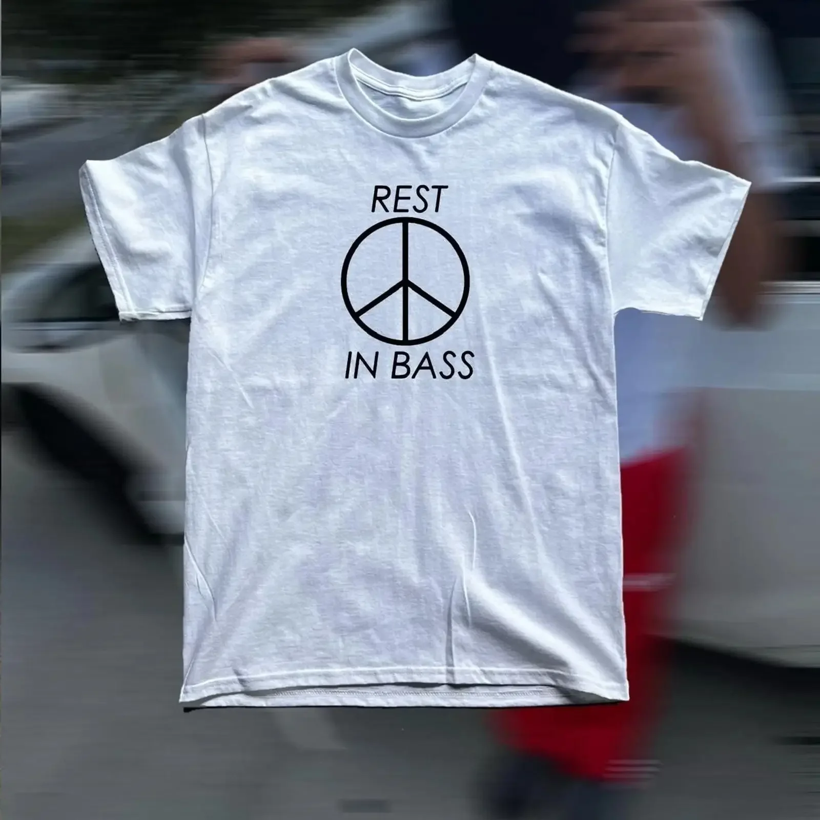 rest in bass T Shirt vintage Washed graphic Versatile Unisex fashion Stylish Stretched Top For Everyday Wear homme
