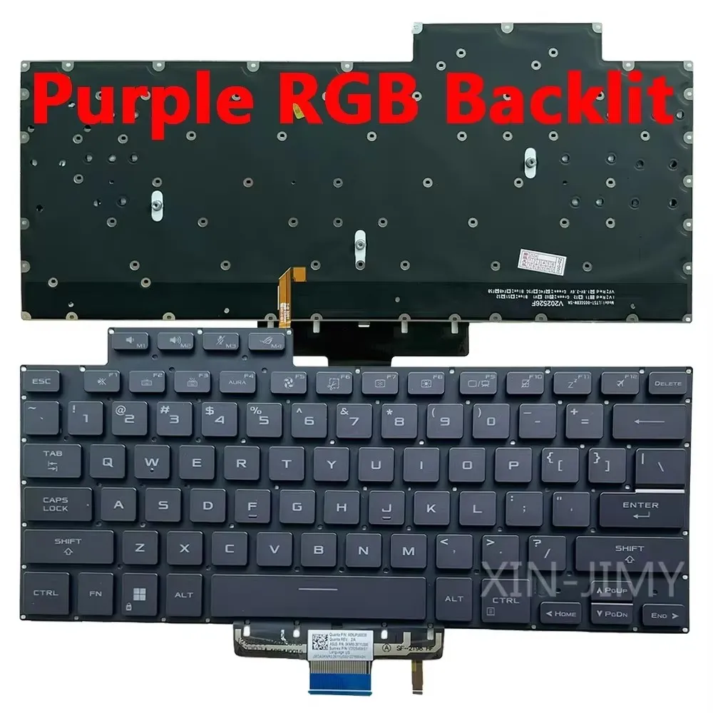 

GU603 US RGB Backlit Keyboard For ASUS ROG Zephyrus G16 GU603 GU603HM GU603HE GU603ZW G15 GA503Q GA503QR GA503QS GA503QM Purple
