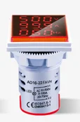 AC 60-500V 1-100A LED Digital Voltmeter Amperemeter Hertz HZ Signalleuchten 220V Spannungs-Strommessgerät Volt-Ampere-Tester Detektor