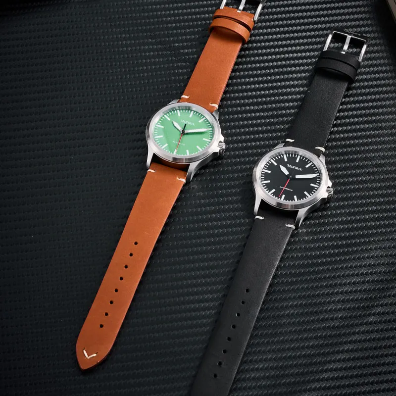 Milifortic 39 مللي متر أسلوب بسيط ساعة عسكرية رجل S110 NH38 ساعة اليد الميكانيكية الياقوت 10ATM الرياضة الطيران الرجال الطيار ساعة