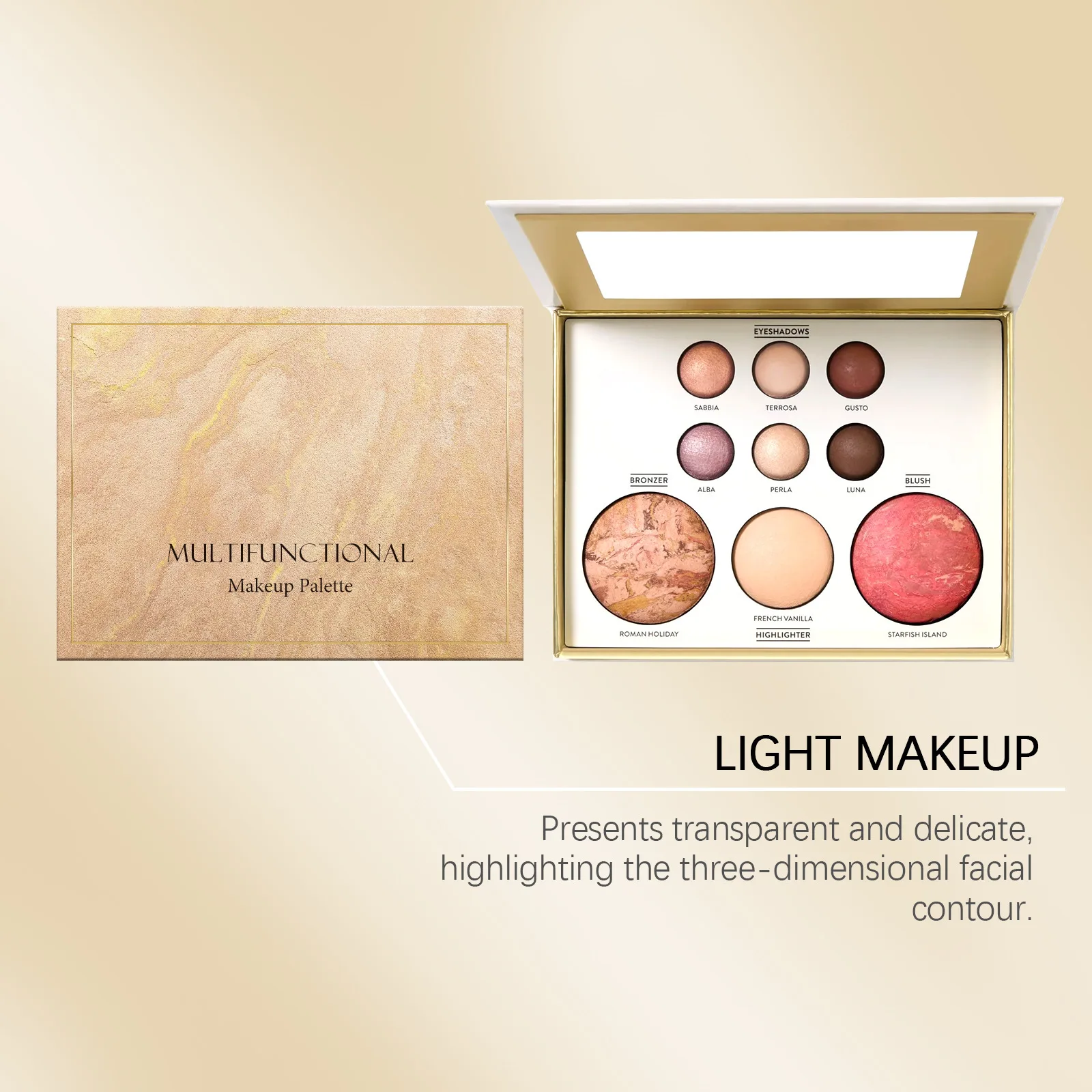 Paleta de maquillaje para mezclar, desarrollo de Color duradero, sombra de ojos colorida, belleza para mujeres, paletas de maquillaje mate faciales impermeables