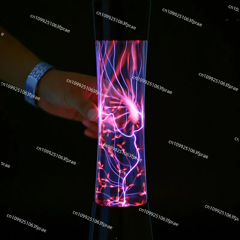 Voice-activated small waist holiday gift glow column outlet electronic magic lamp ion induction column lightning ball 110V