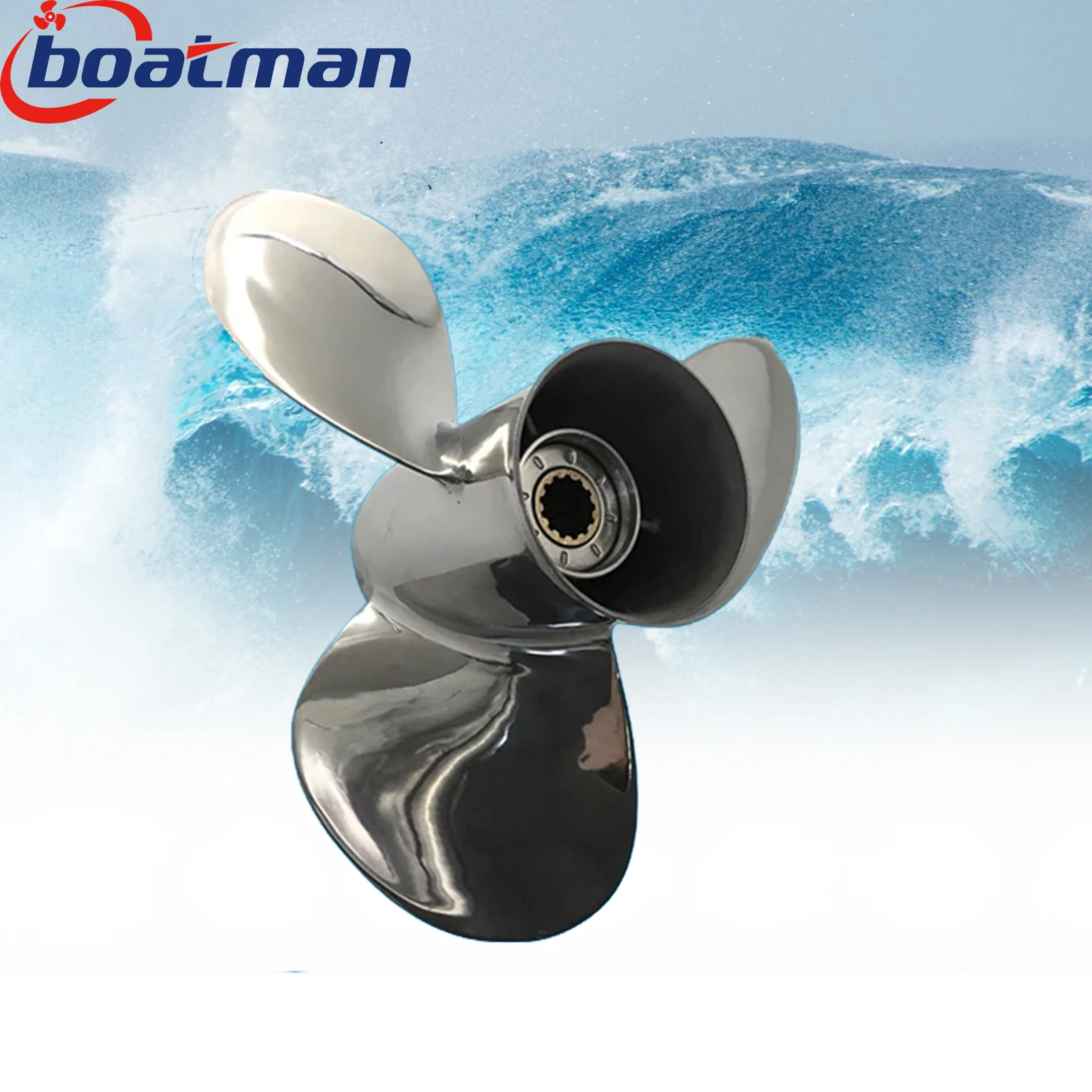 Boat Outboard Propeller 11x15 For Yamaha Engine T F 25HP-60HP Stainless steel 13 Splines Tooth 663-45943-01-EL