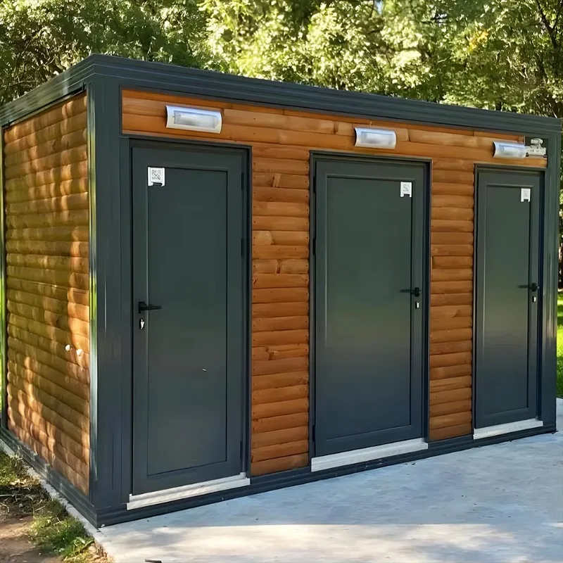 Mobile Portable Toilet Restroom Cabin for Events Construction Worksites Public Parks Camping RV Areas Rental Site Use