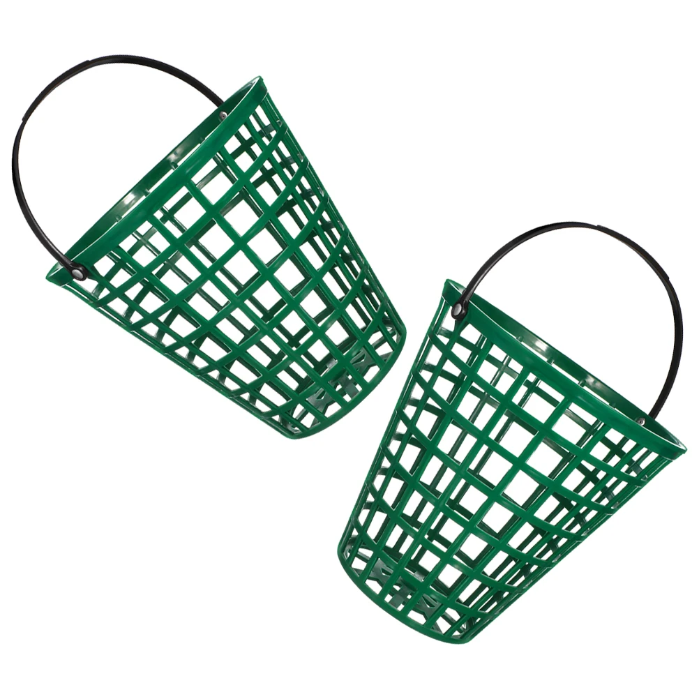 

Golf Pcs Pick up Basket Basket Large Golf Storage Container Capacity Swivel Handle Portable Golfing Storage Container