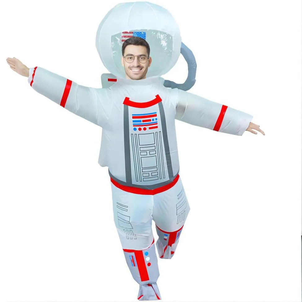 Costume da astronauta gonfiabile per adulti Costume da Halloween divertente Costume da esplosione spaziale