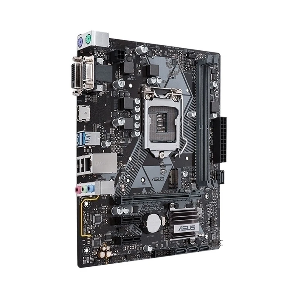 ASUS Motherboard, PRIME H310M-A, H310 Chipset, LGA1151 Socket for 8th 9th Gen Core CPU, 8100 9100 8300 9300 8500 9400 9500