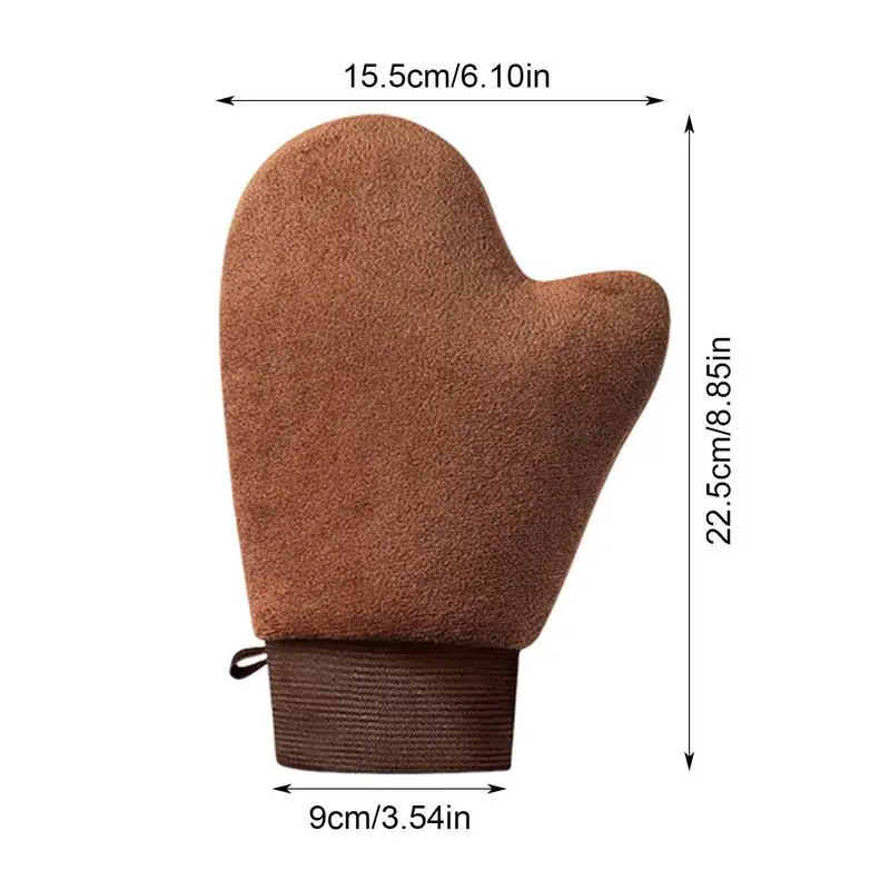 Tanning Applicatie Handschoen Zelfbruinende Handschoen Herbruikbaar Lichaam Gezicht Bad Rug Tan Exfoliërende Verwijdering Mitts