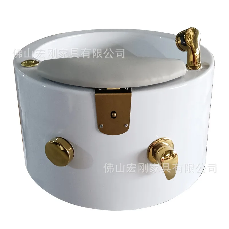 Acrylic foot bath basin, stainless steel gold-plated foot so aking bucket, colorful lamp, foot sole health care and bea utysalon