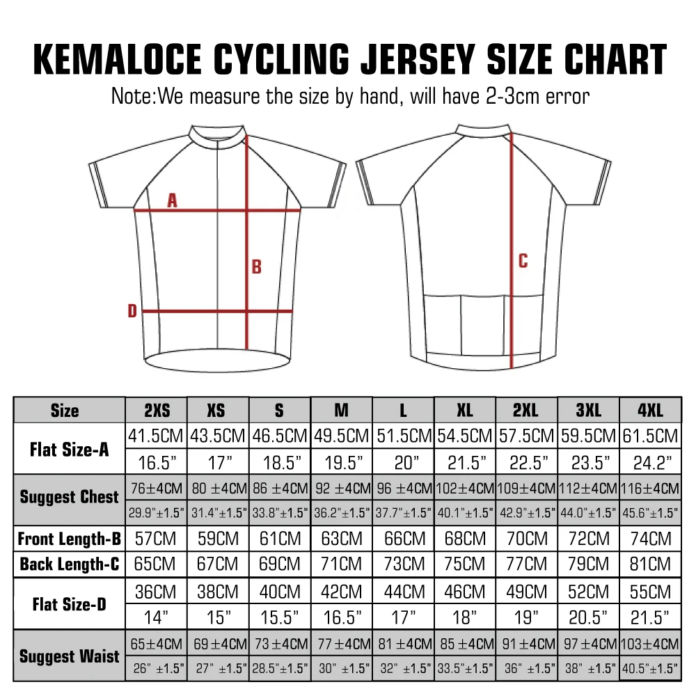 KEMALOCE Cycling Jersey Short Sleeves Blue&Black Men Polyester Bike Clothes 2024 Summer Quick Dry Outdoor Bicycle Jersey