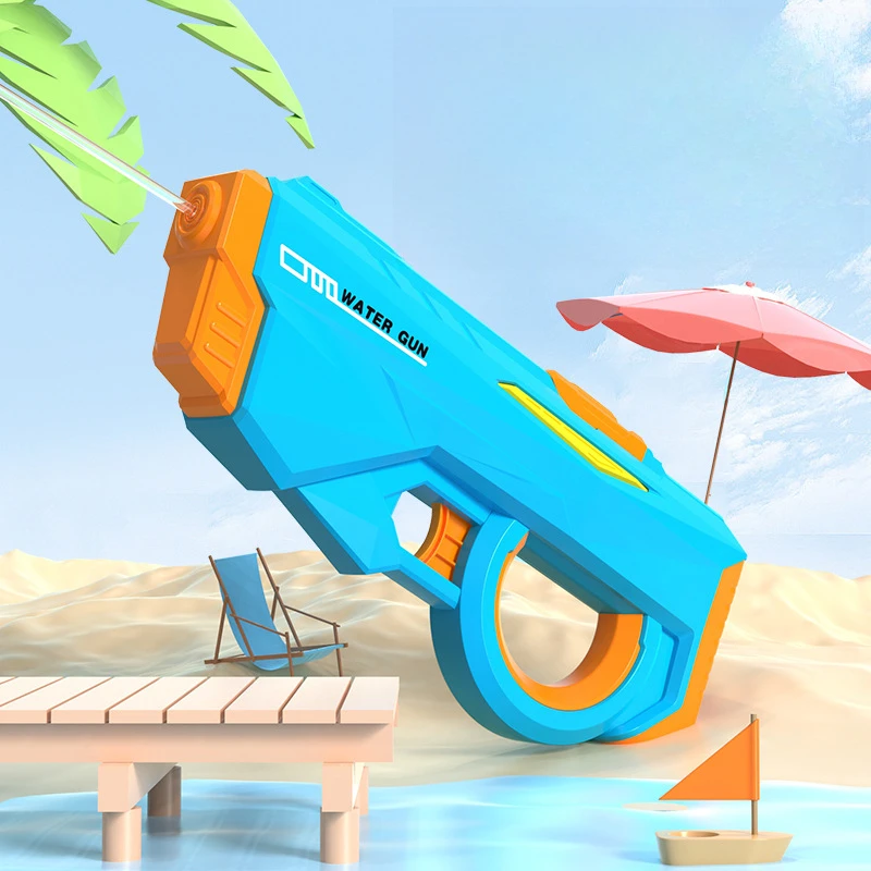 Nueva pistola de agua eléctrica continua para el cabello, lucha en la playa para niños y niñas, juguete para niños, gran capacidad, resistente a caídas, resistente al desgaste