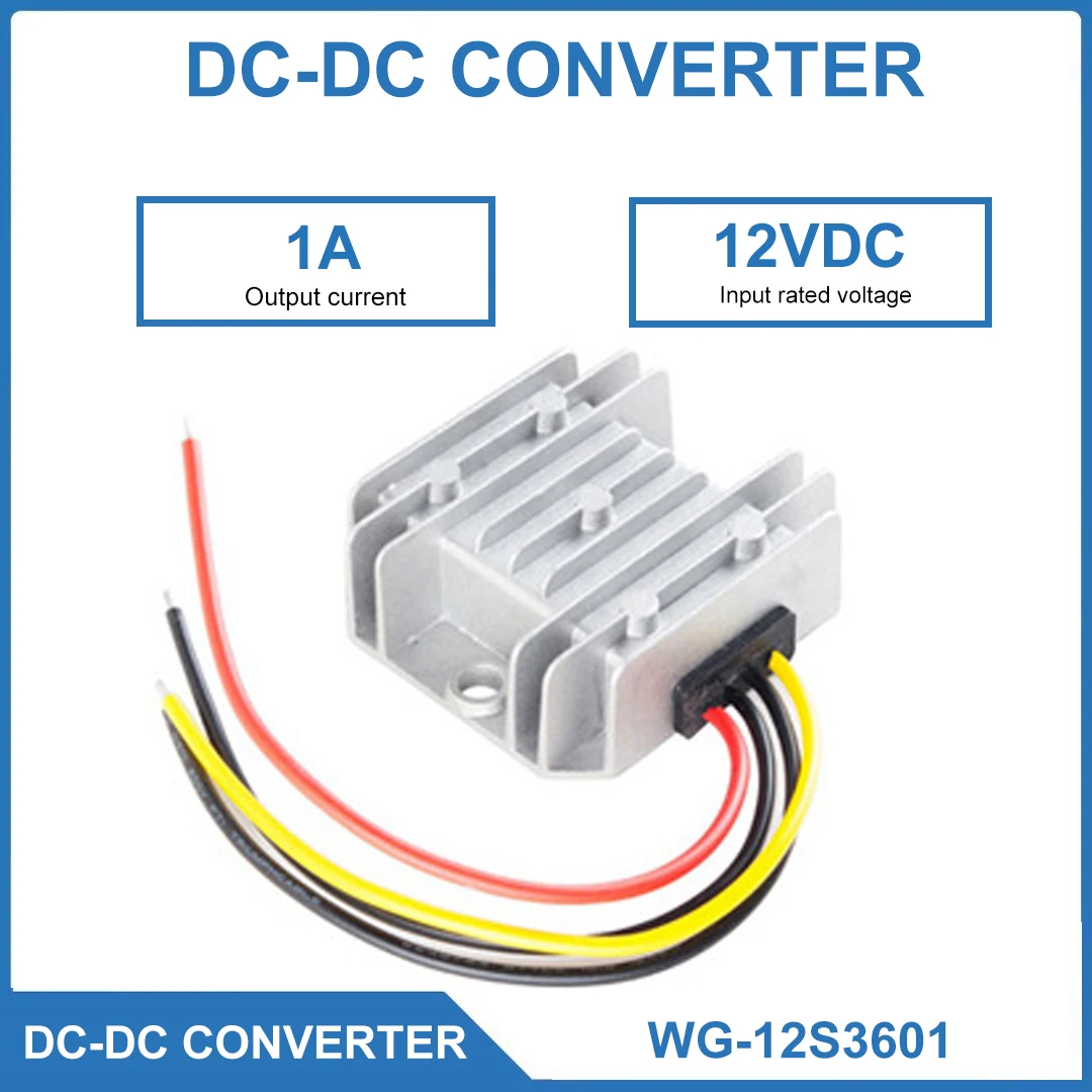 

DC Power Module Waterproof Car Power Supply 12V To 36V 1A 2A DC Boost Converter Lithium Battery Voltage Stabilizer