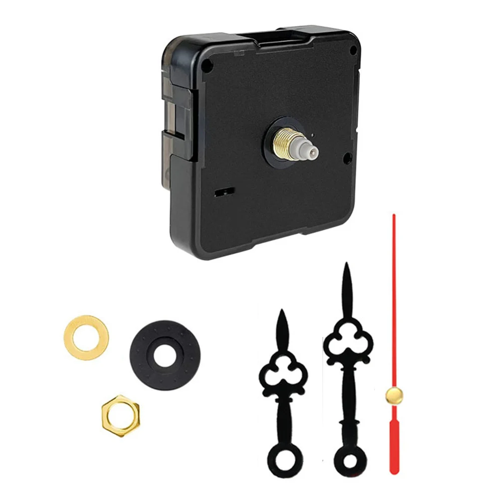 Model Black Quartz Wall Clock Movement Motor Mechanism Kit Quiet Pointer Replacement Mechanism Repair Tool Kit Parts DIY