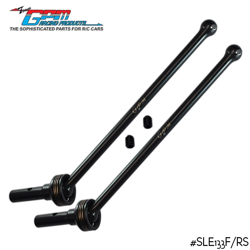 

GPM 4140 Carbon Steel Front /Rear CVD Drive Shaft For TRAXXAS 1/8 Sledge 95076-4