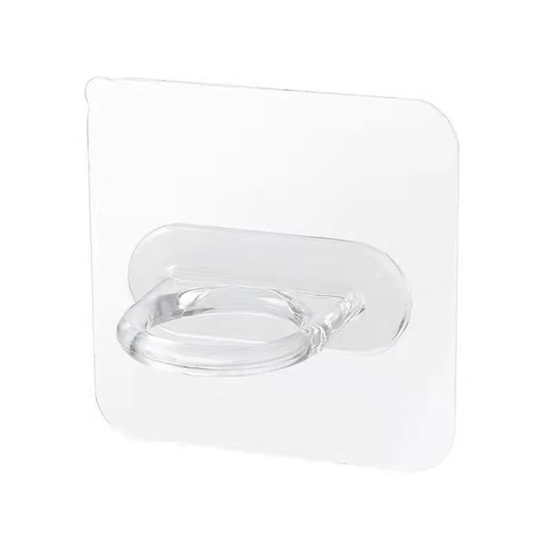 TKOH-gancio circolare multifunzionale Gancio con foro rotondo Gancio autoadesivo Gancio da bagno Gancio da parete per staffa per asta per tenda da appendere