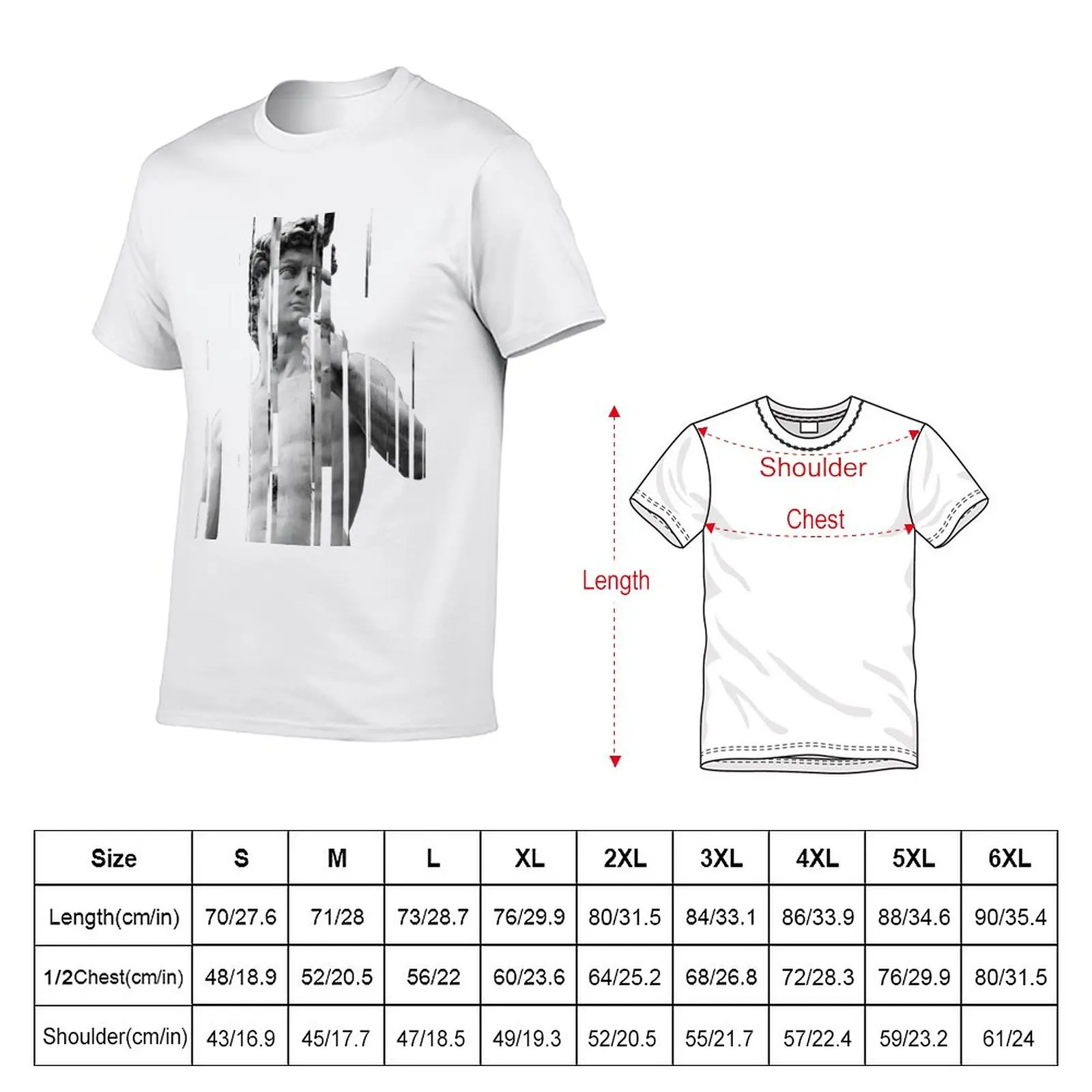 New David Glitch T-Shirt animal print shirt for boys custom t shirts t shirts for men pack