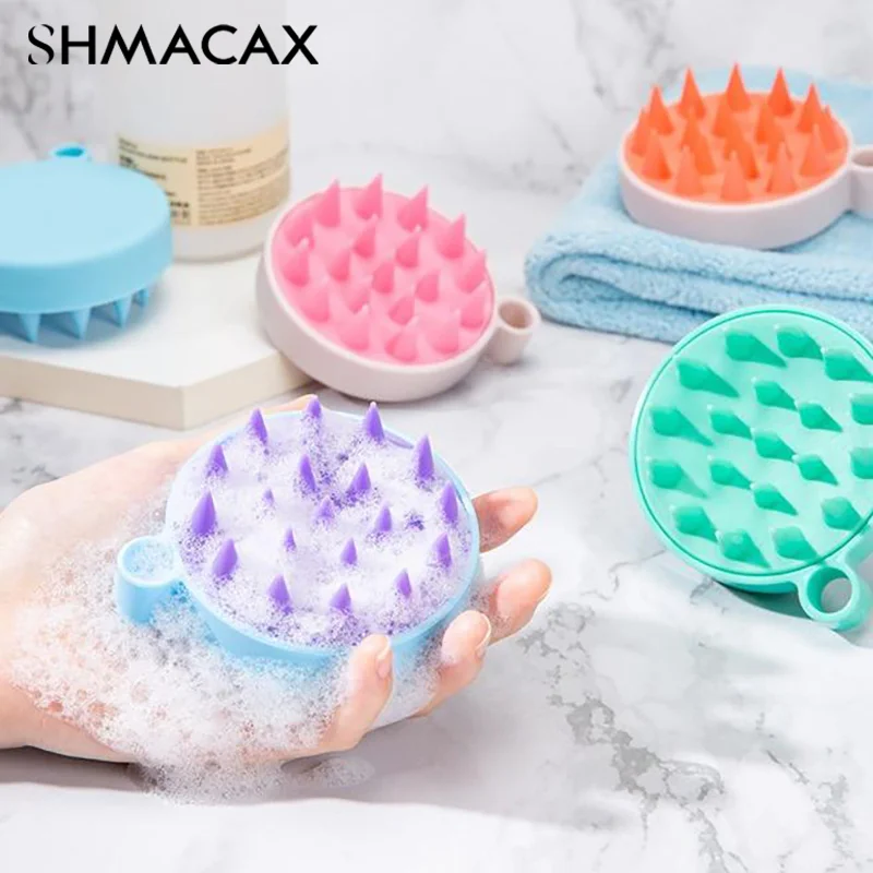 Silicone Shampoo Scalp Hair Massager Shampoo Massage Comb Bath Massage Brush Scalp Massager Hair Shower Brush Comb Care Tool