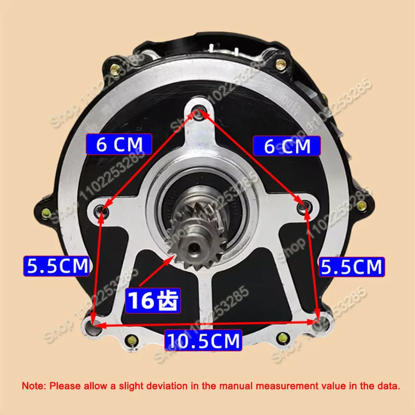 48V/60V 500W 650W 800W 1000W 1200W Electric Tricycle Motor Tricycle Motor Assembly Motor High Power Differential Motor