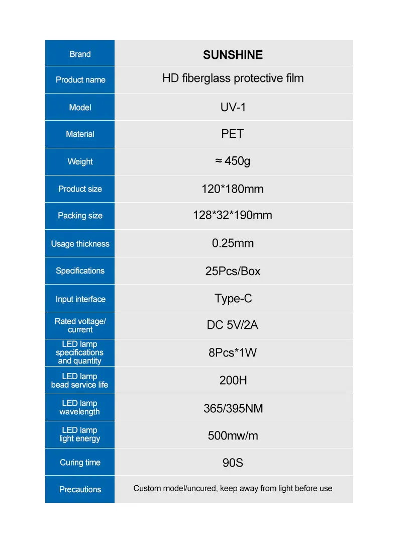 SUNSHINE UV-1 U200 U300 HD UV-Fiberglas-Schutzfolie zum Schutz des Telefonbildschirms für Filmschneidemaschine der Serien 890C und Y22 – Detail 17