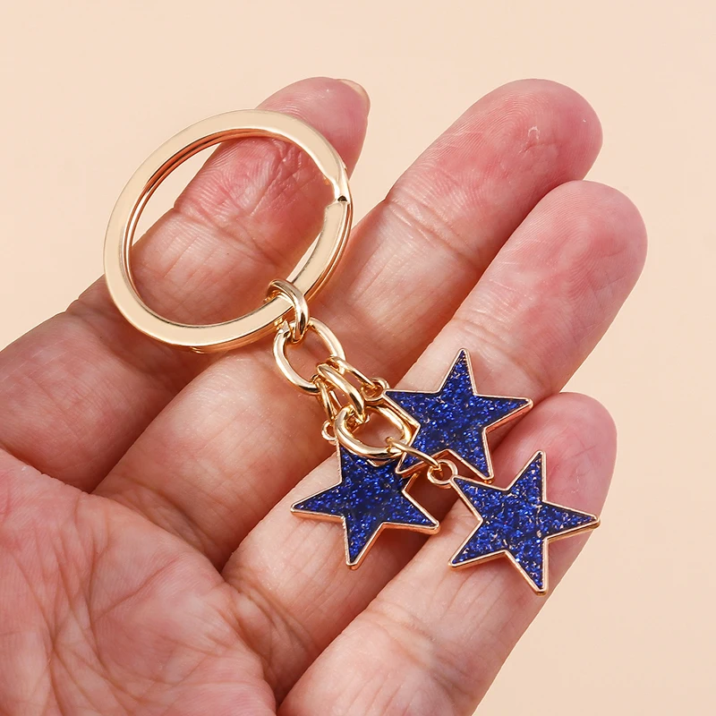 Aihua Y2K Schlüsselanhänger Kristall Stern Schlüsselanhänger für Frauen Männer Freundschaft Geschenk Handtasche Dekoration handgemachten Schmuck – Detail 24
