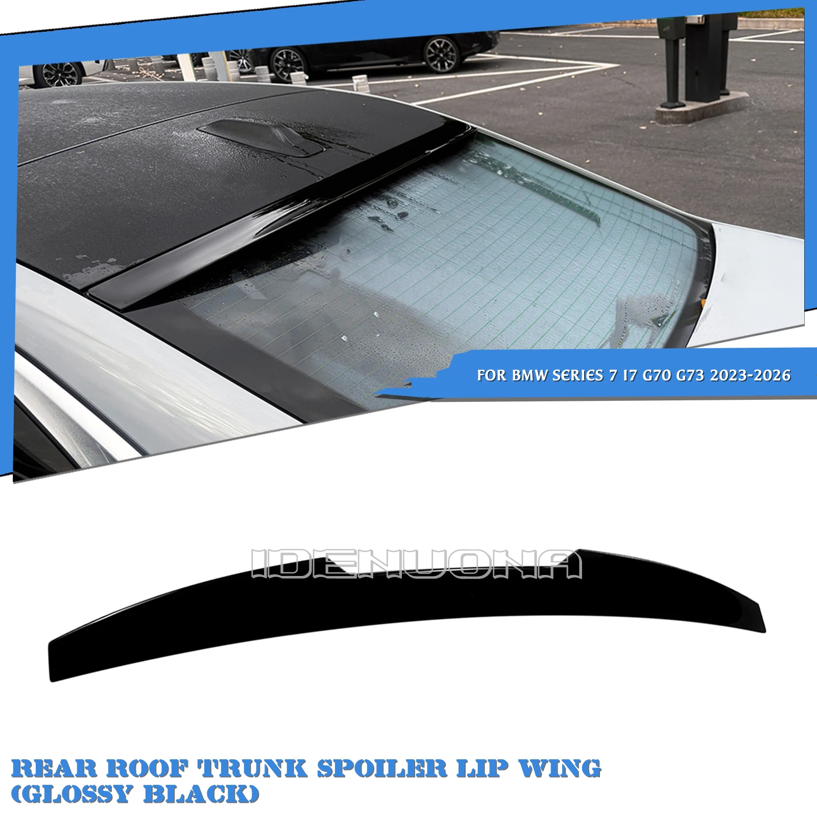 

Автомобильный задний спойлер на крышу, крышка багажника, крыло, хвостовая воздушная губа для BMW 7 серии i7 G70 G73 2023 2024 2025