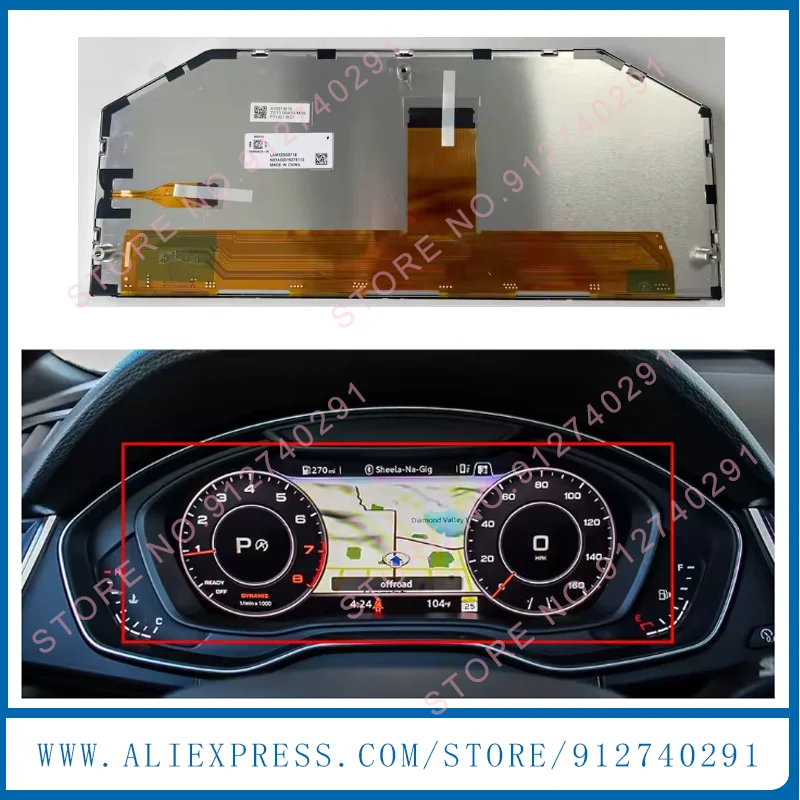 LAM123G071B LAM123G071A Original 12.3 Inch LCD Display Screen For  A6L 2017-2020 Instrument Cluster Dashboard LCD Replacement