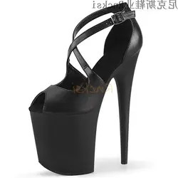 Rncksi popular20cmsandals microfiber uppers pole dancing, nightclub performances shoes large size platform height, women's shoes