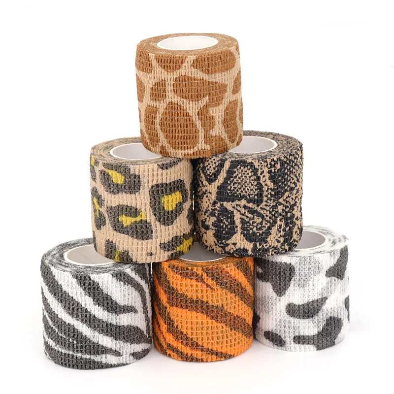 Selbstklebende elastische Tätowierungsbandage mit Tiermotiv, 4,5 m, Sportwickelband für Fingergelenk, Knie, Erste-Hilfe-Set, Haustierband – Detail 1
