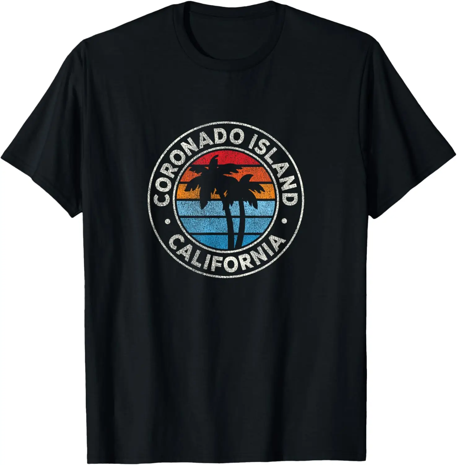 Coronado Island California CA Vintage Graphic Retro 70s T-Shirt