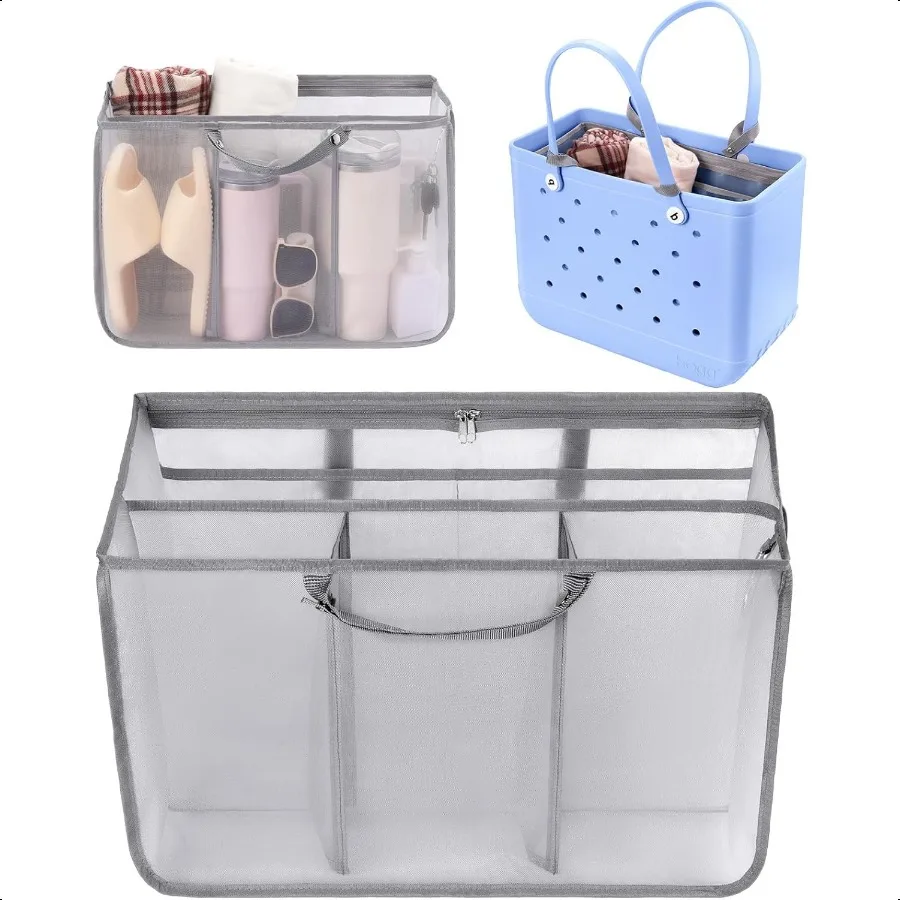 

Органайзер для пляжной сумки, совместимый с X Large Bogg Bag, аксессуары, вставки, легкая сетчатая вставка-разделитель для оригинального XL Bog