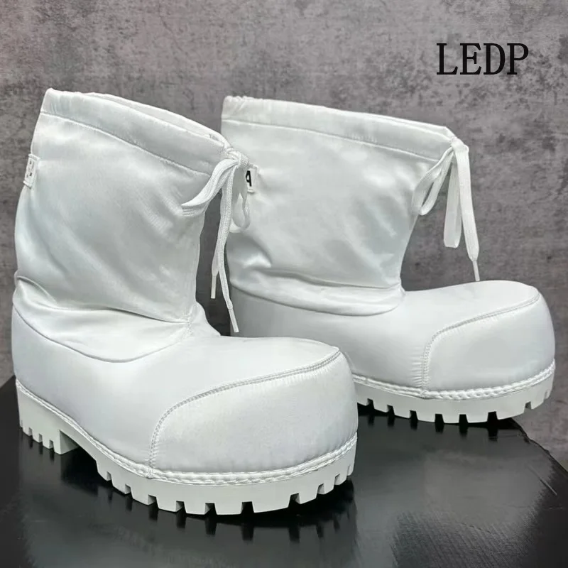 LEDP Brand Snow Non-slip 2024 New Big Head Snow Boots Ski Series 2024 New Winter Waterproof Non-slip Big Head Ankle Boots