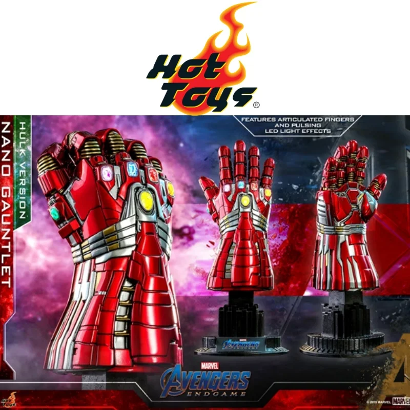 In Stock HOTTOYS HT 1/4 ACS009 Avengers League 4 Nano Gloves Hulk Edition Action Figure Model Toys Gifts