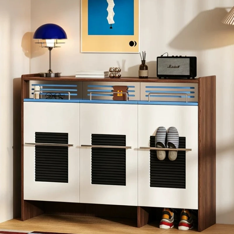 Luxury Weird Shoes Cabinets Wood Multiple Purpose Hidden Shelf Shoes Cabinets Organizer Closet Schuhschrank Furniture Room