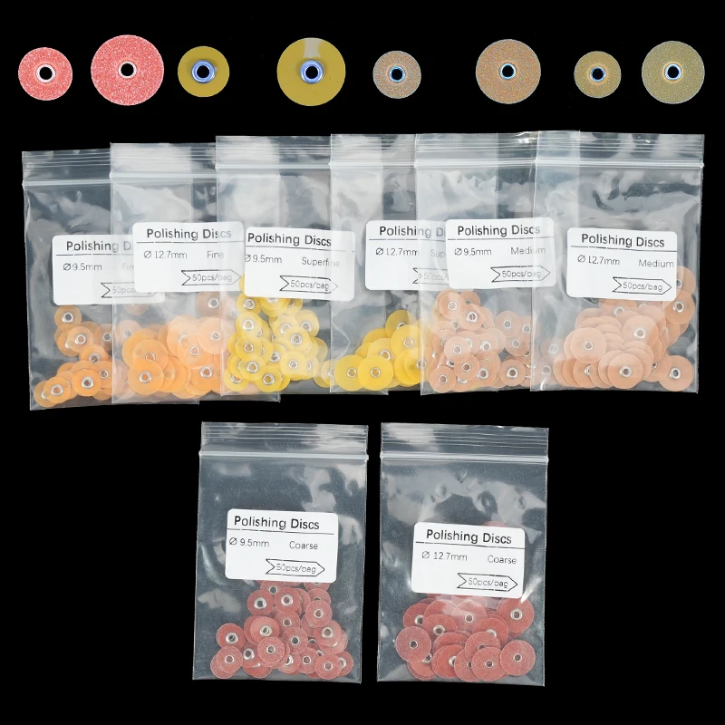 

50Pcs Dental Finishing Polishing Discs Polisher For Composites Ceramics Glass lonomer Restorations Dentistry Material Oral Tools